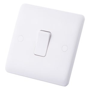 10A 1 Gang Intermediate Switch White