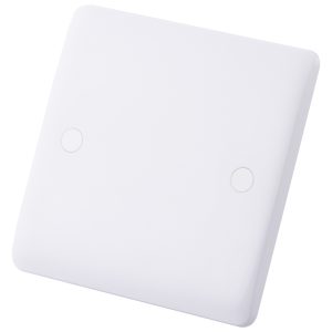1 Gang Blank Plate White