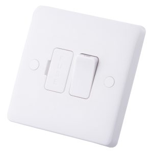 13A DP Switched Fused Spur White