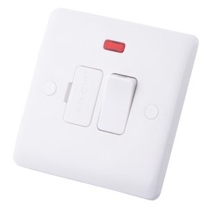 13A DP Switched Fused Spur Neon White