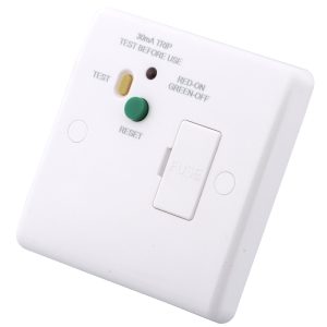 13A Unswitched Fused RCD Spur White