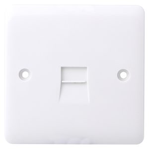 1 Gang Secondary Telephone Socket White - Image 2