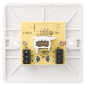 1 Gang Secondary Telephone Socket White - Image 3