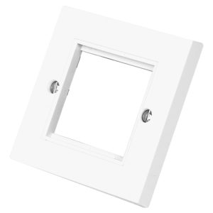 1 Gang 2 Aperture Face Plate White
