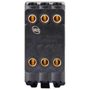 10A Triple Pole Fan Isolator Switch Grid Module White - Image 2