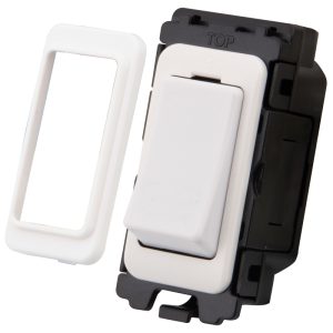 20A DP Switch Grid Module White - Image 1