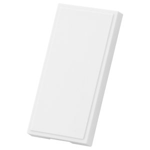 25mm x 50mm Blank Module White - Image 1