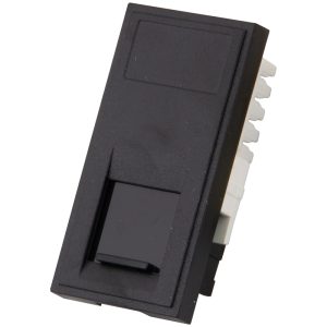 25mm x 50mm CAT6A Data Module Black - Image 1