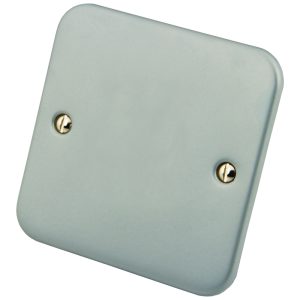 1 Gang Blank Plate Metal Clad - Image 1
