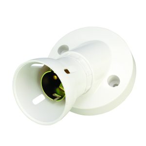 Angled Batten Holder White - Image 1