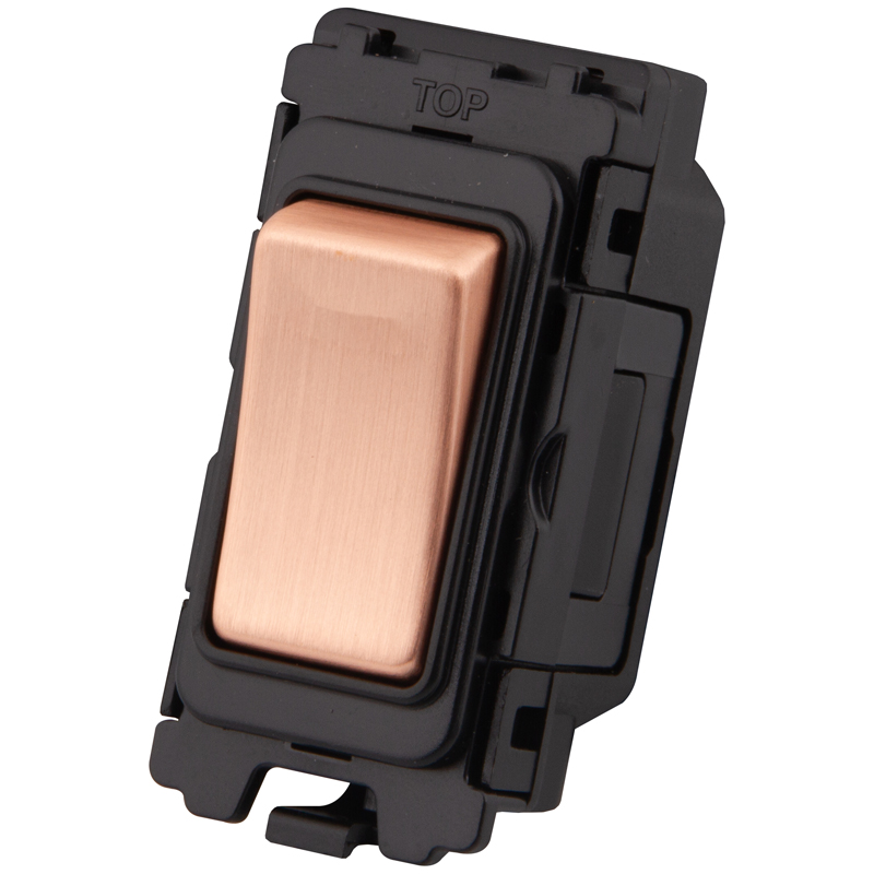 Module Switch M2 20AX 2 Way Grid Module Light Switch Copper - M2 Electrical