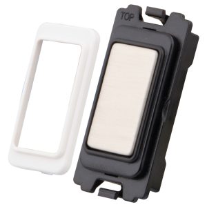 Blank Grid Module Brushed Stainless Steel - Image 1