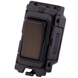 20A Grid Module 2 Way Retractive Switch Dark Bronze - Image 1