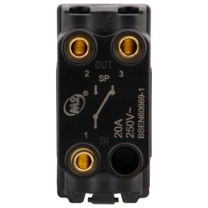 20A Grid Module 2 Way Retractive Switch Dark Bronze - Image 2