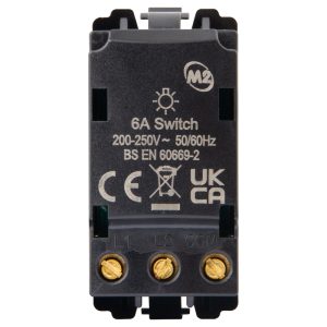 6A 2 Way Dummy Dimmer Switch Grid Module Dark Bronze - Image 2