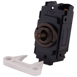 3 Position Toggle Switch Grid Module Dark Bronze - Image 1